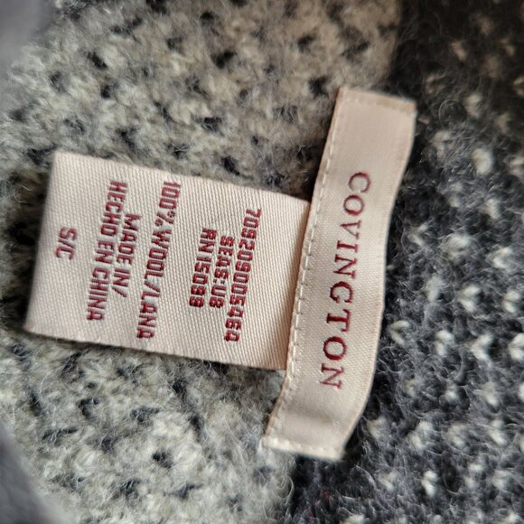 Covington Wool Asymmetrical Button Womens Cardigan Sweater - Picture 5 of 5